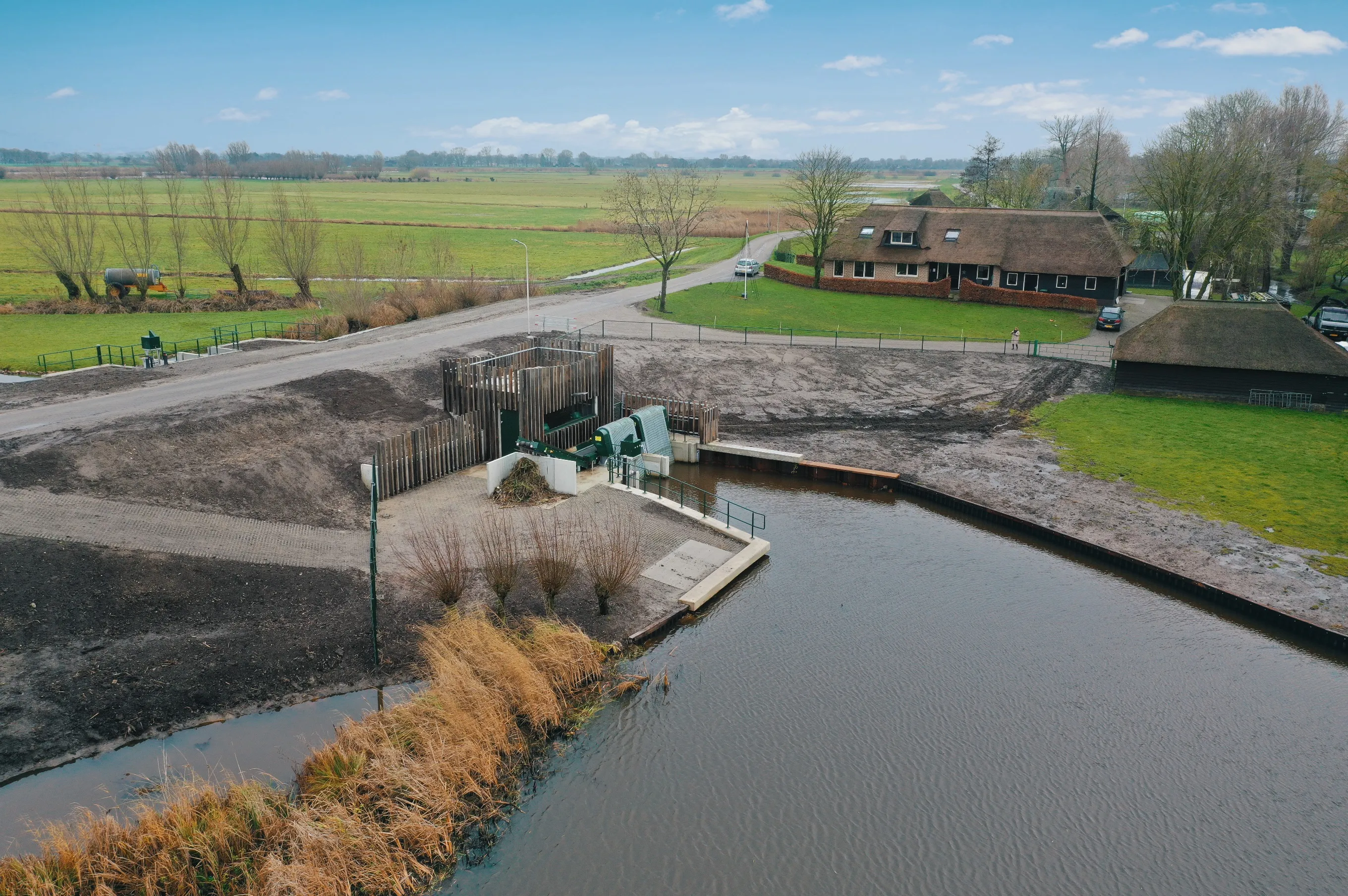 gemaal cellemuiden luchtfoto dichtbij