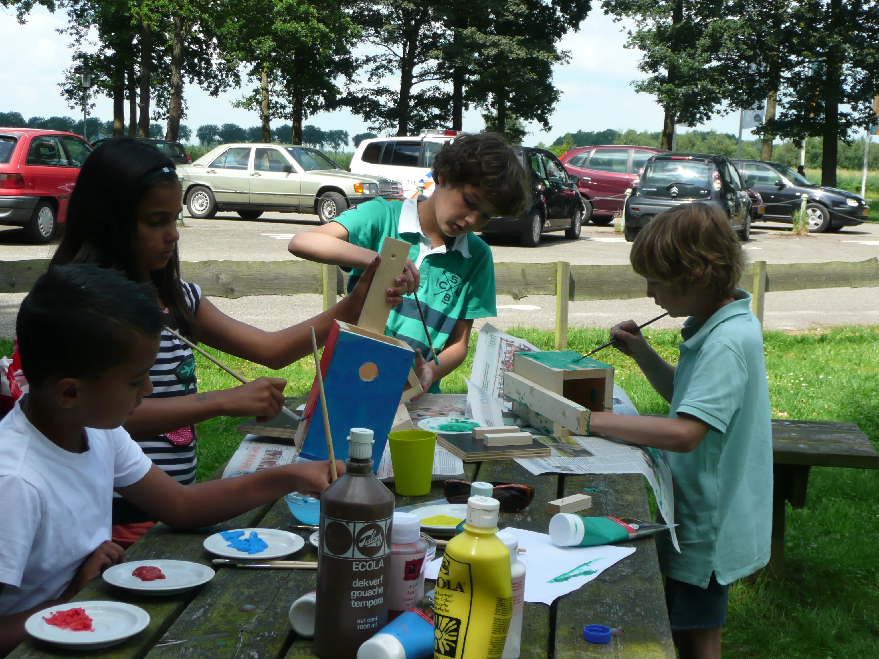 nestkastjes schilderen