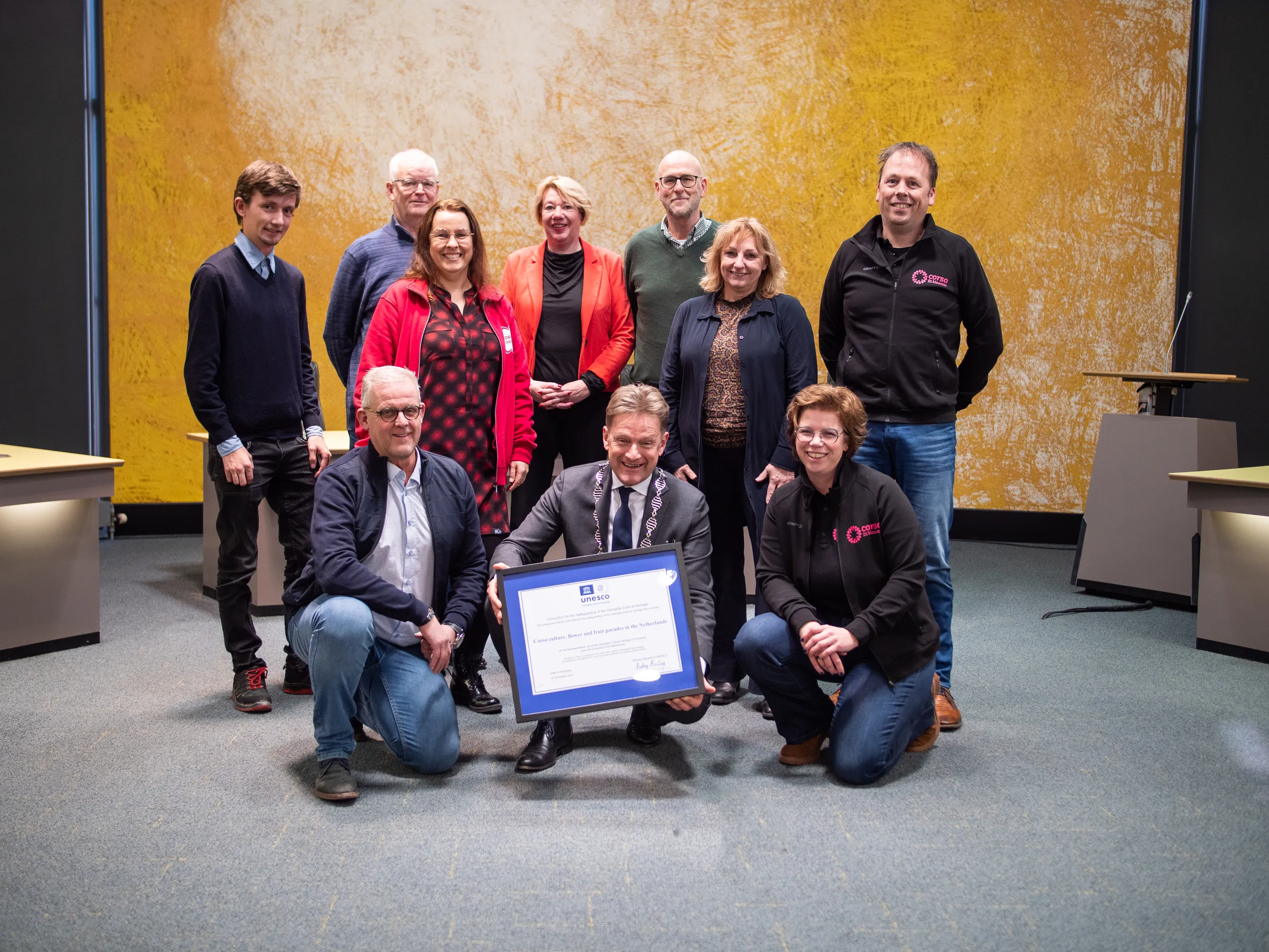 overhandiging unesco oorkonde 50