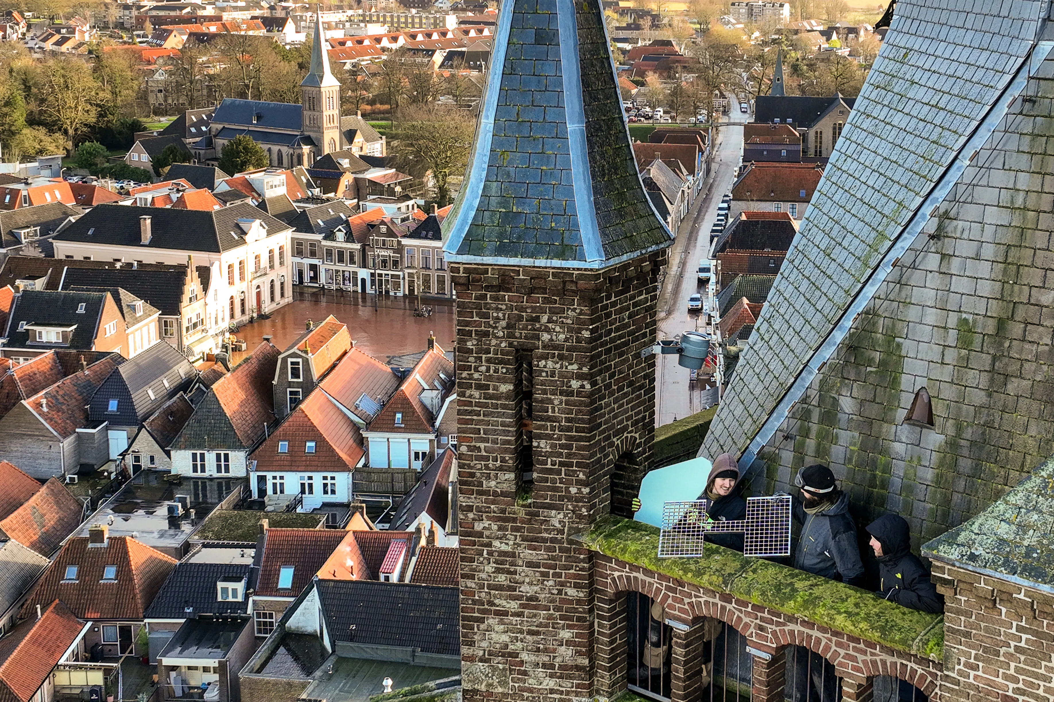 plaatsen nestkast voor slechtvalk