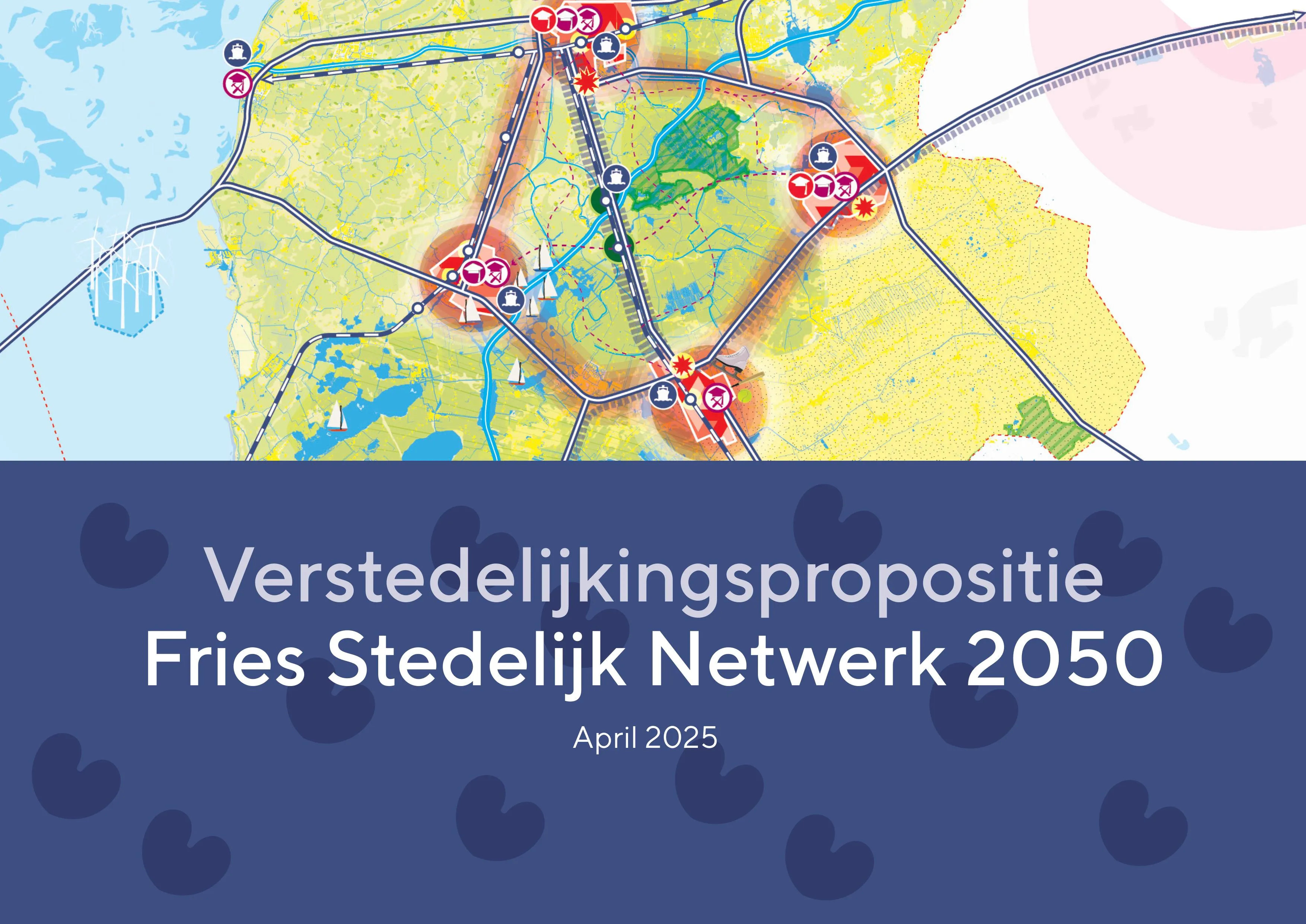 verstedelijkingspropositie fries stedelijk netwerk 2050 cover