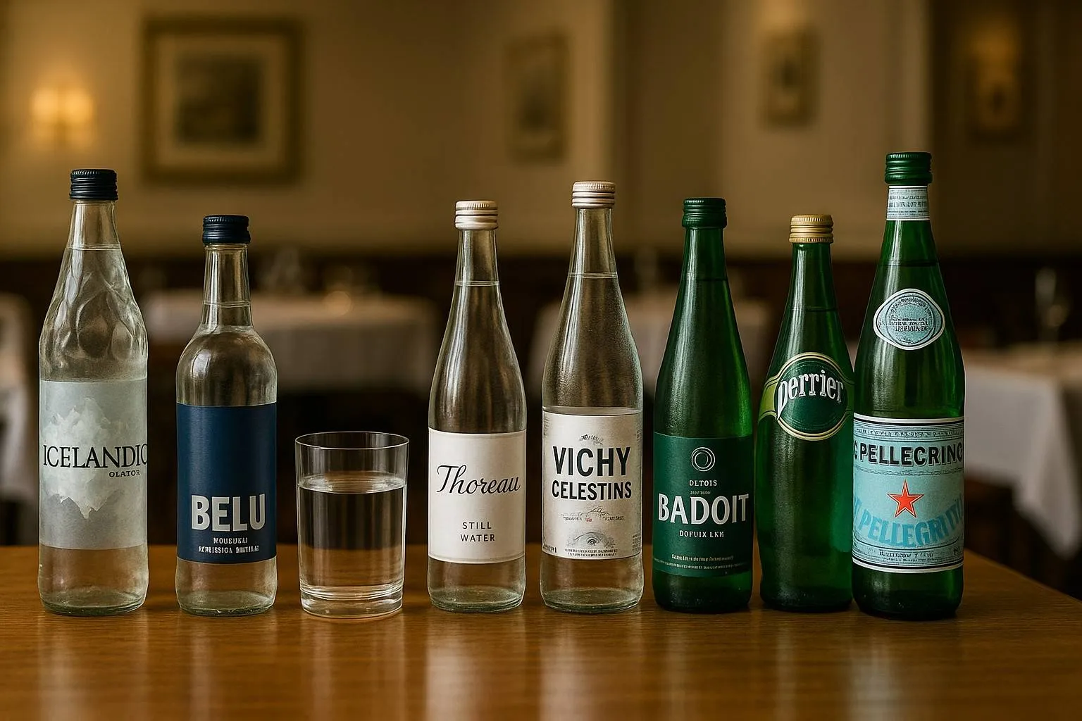 diverse flessen water