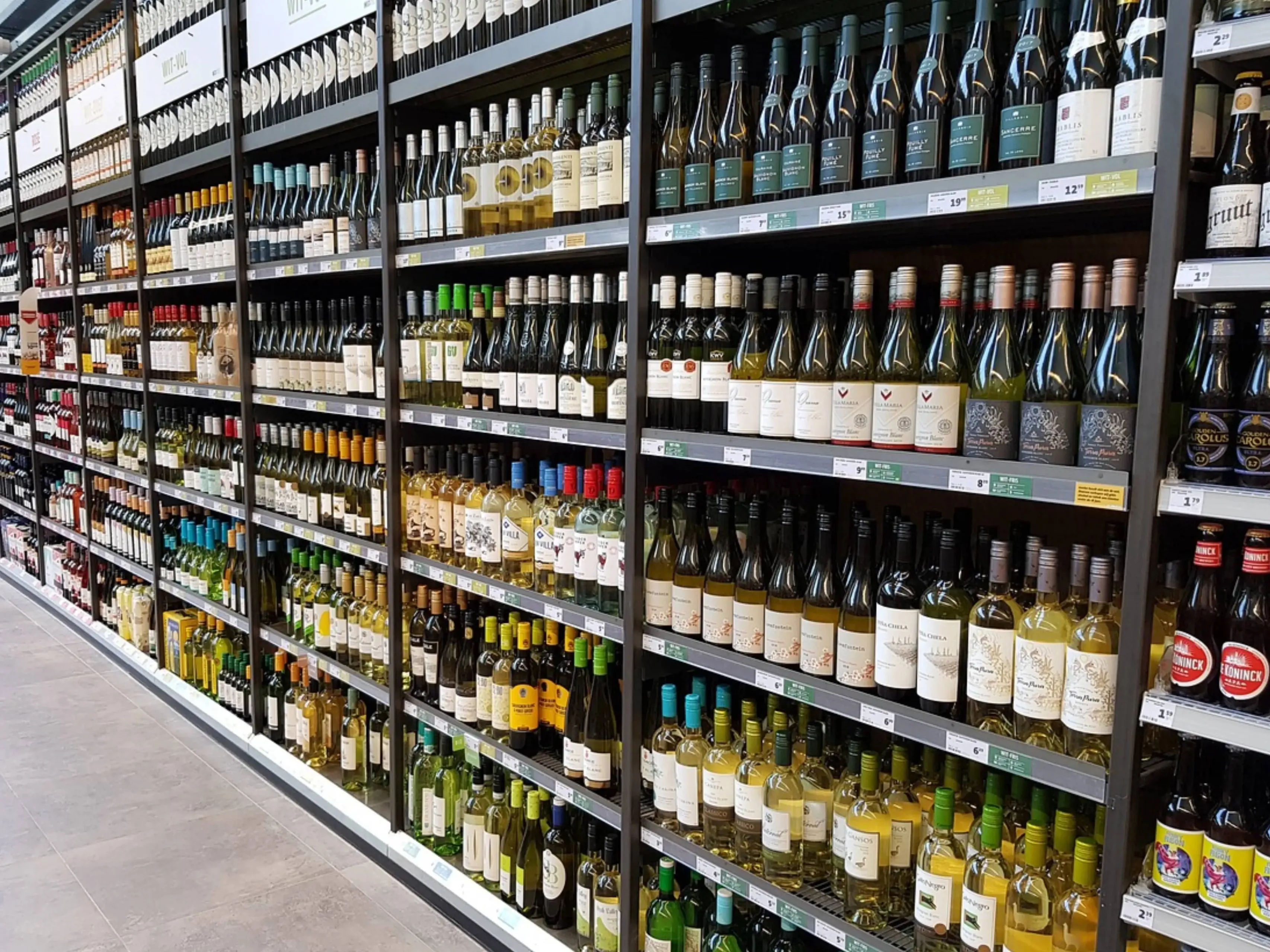 alcohol supermarkt