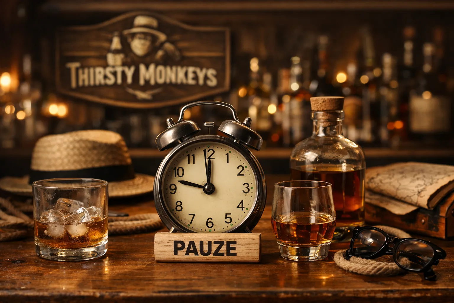 thirsty monkeys op pauze