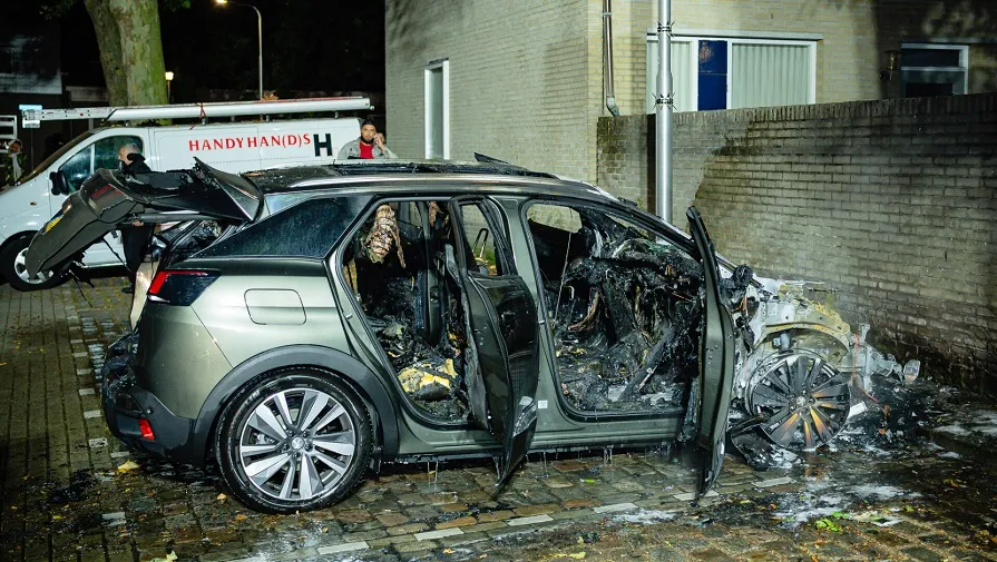 autobrand na doorrijden