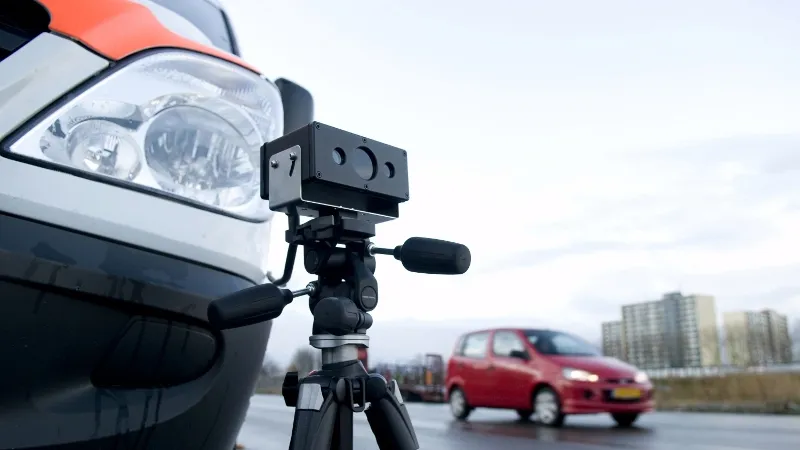 lasercontrole op snelheid