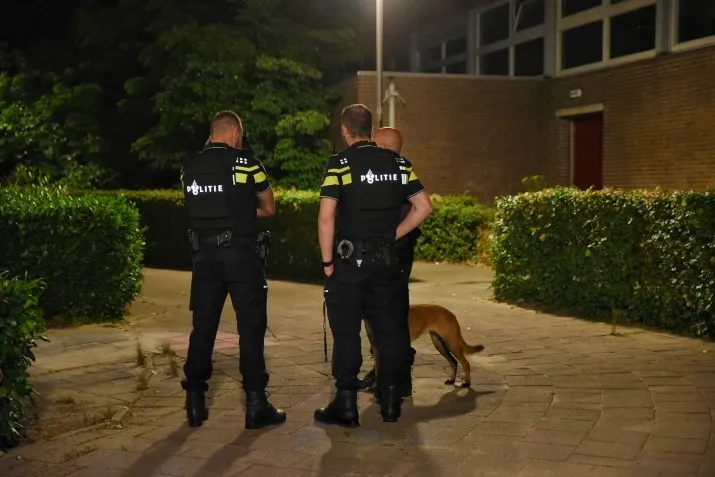 man schiet met vuurwapen