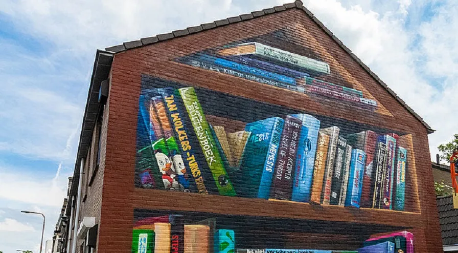 muurschildering drie fc08c2776e