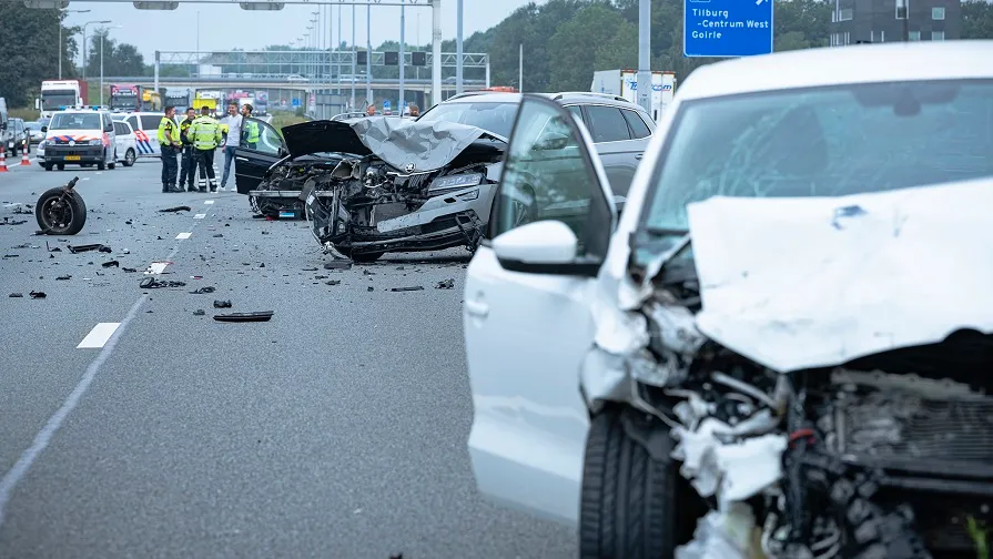 ongeluk a58 tilburg