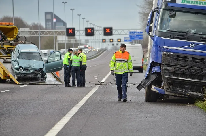 overzicht a58 ongeluk