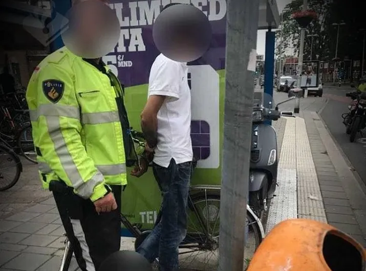 scooterdief aangehouden korvelplein