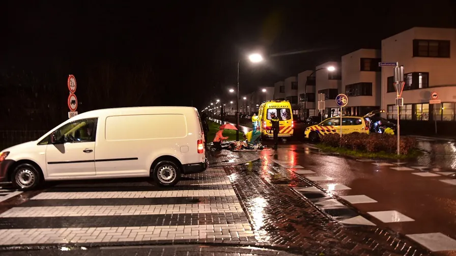 scooterijder aangereden