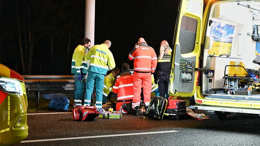 voetganger aangereden op a58