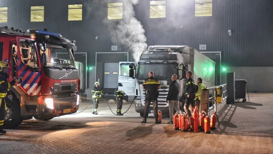 vrachtwagen brand
