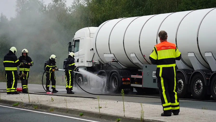 vrachtwagen met gas