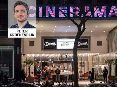 rotterdam op de valreep voor de lockdown nog even een film kijken in de bioscoop cinerama foto arie kievit