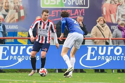 maassluis 16 11 24 sportpark dijkpolder season 2023 2024 betnation tweede divisie excelsior maassluis de treffers excelsior maassluis player pieter langedijk