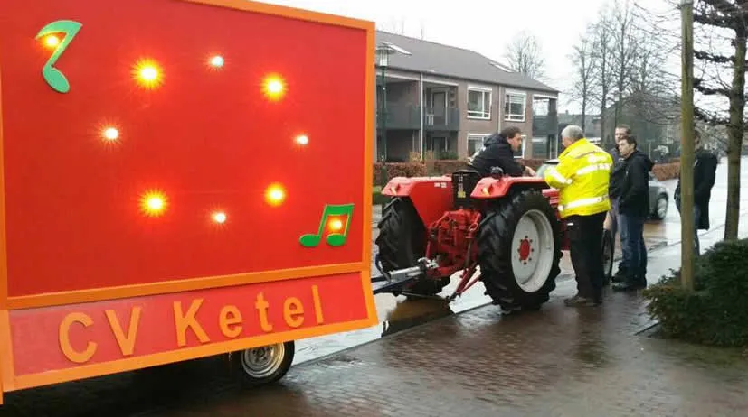 blaastest chauffeur carnavalswagen