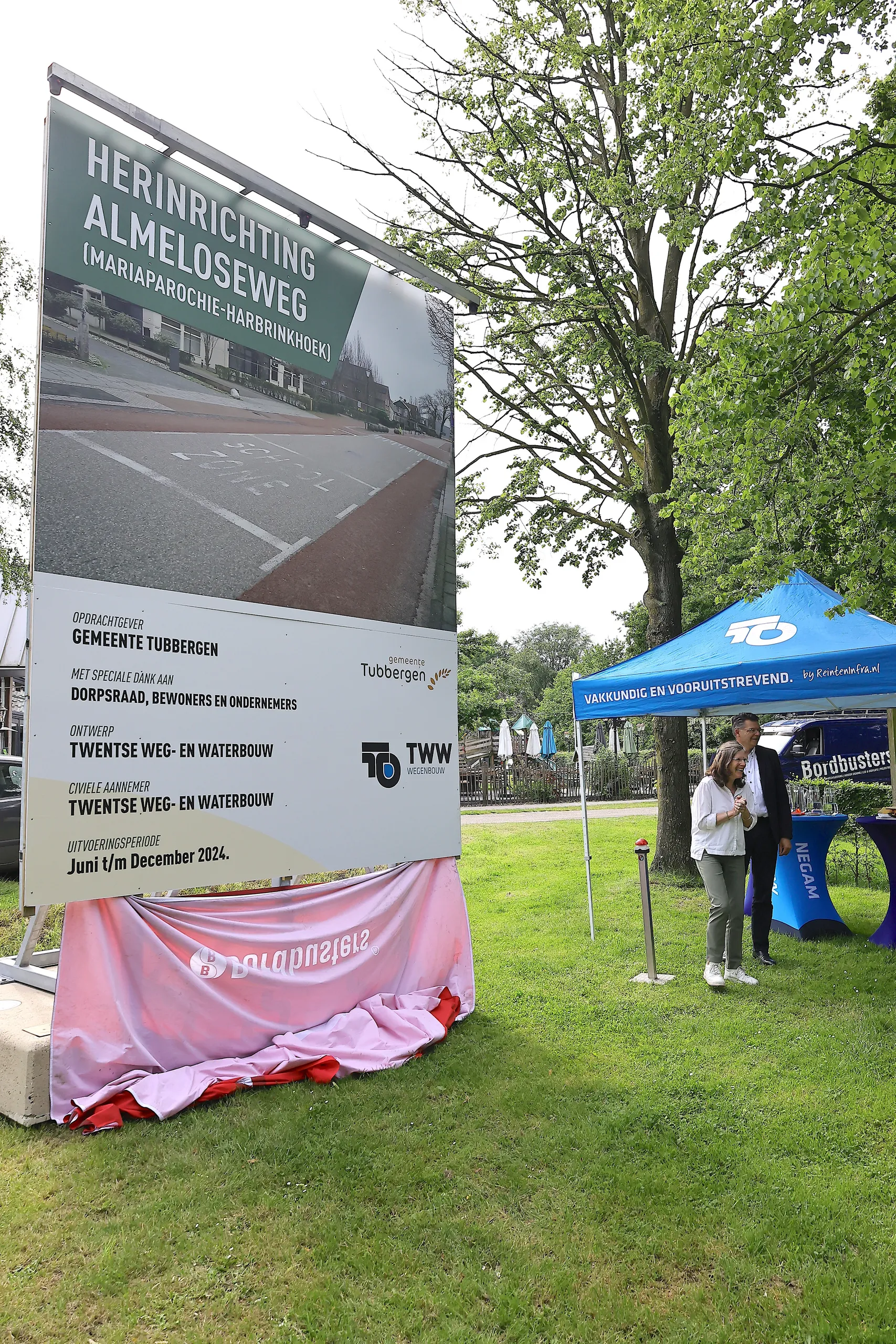 bord herinrichting almeloseweg