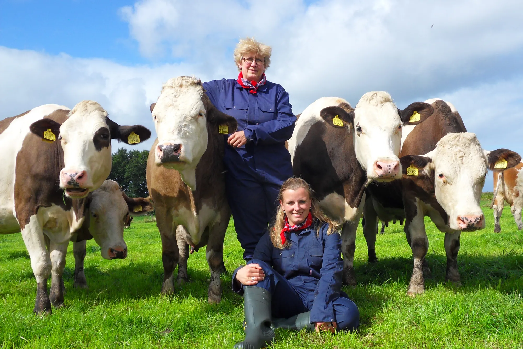 eline en dinie in t land bewerkt
