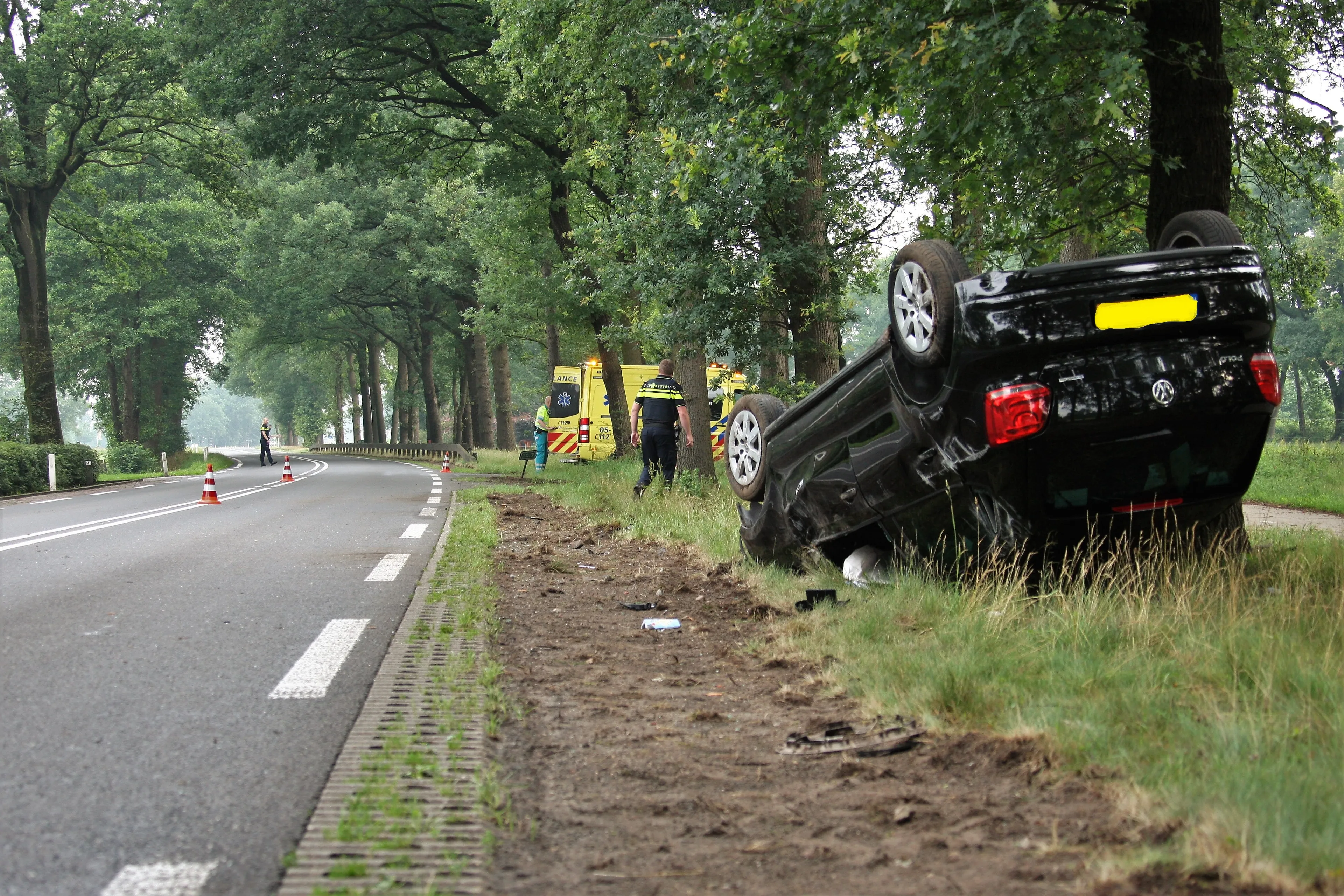 ongeval hardenbergeweg geesteren foto clemens brughuis 2