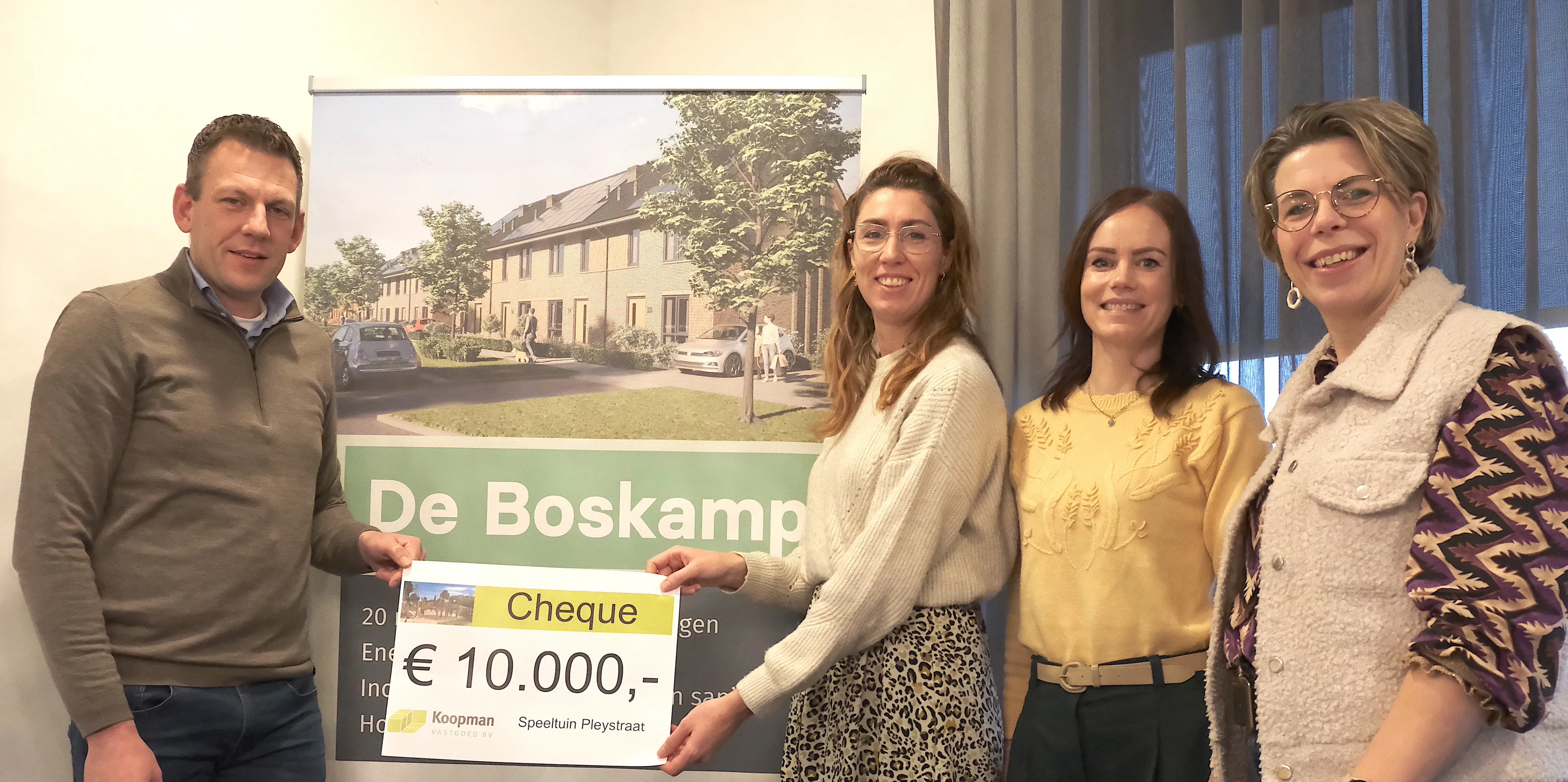 overhandiging cheque