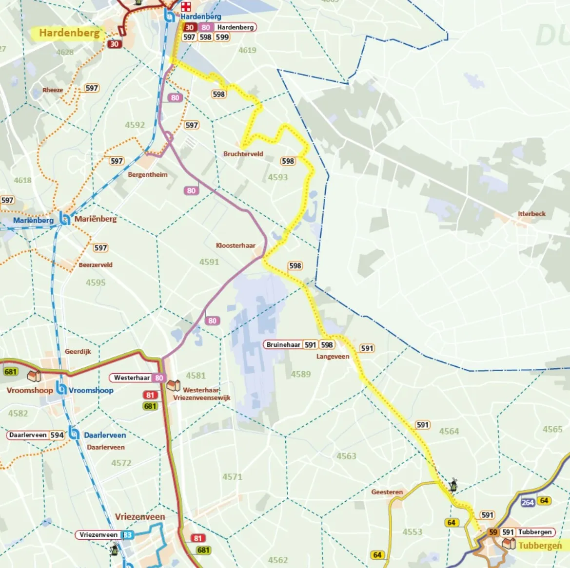 route bus tubbergen hardenberg