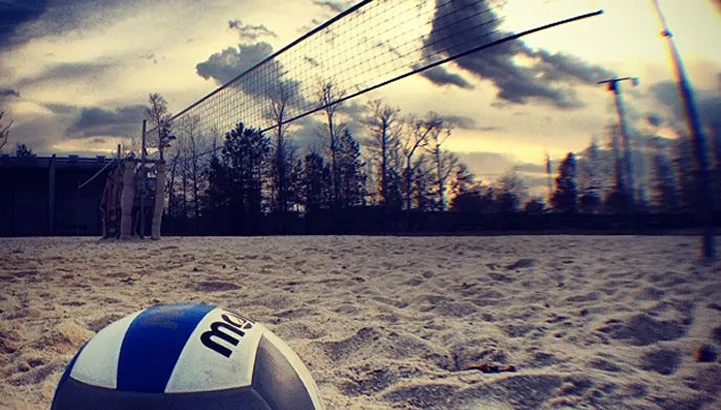 volleybal in bos