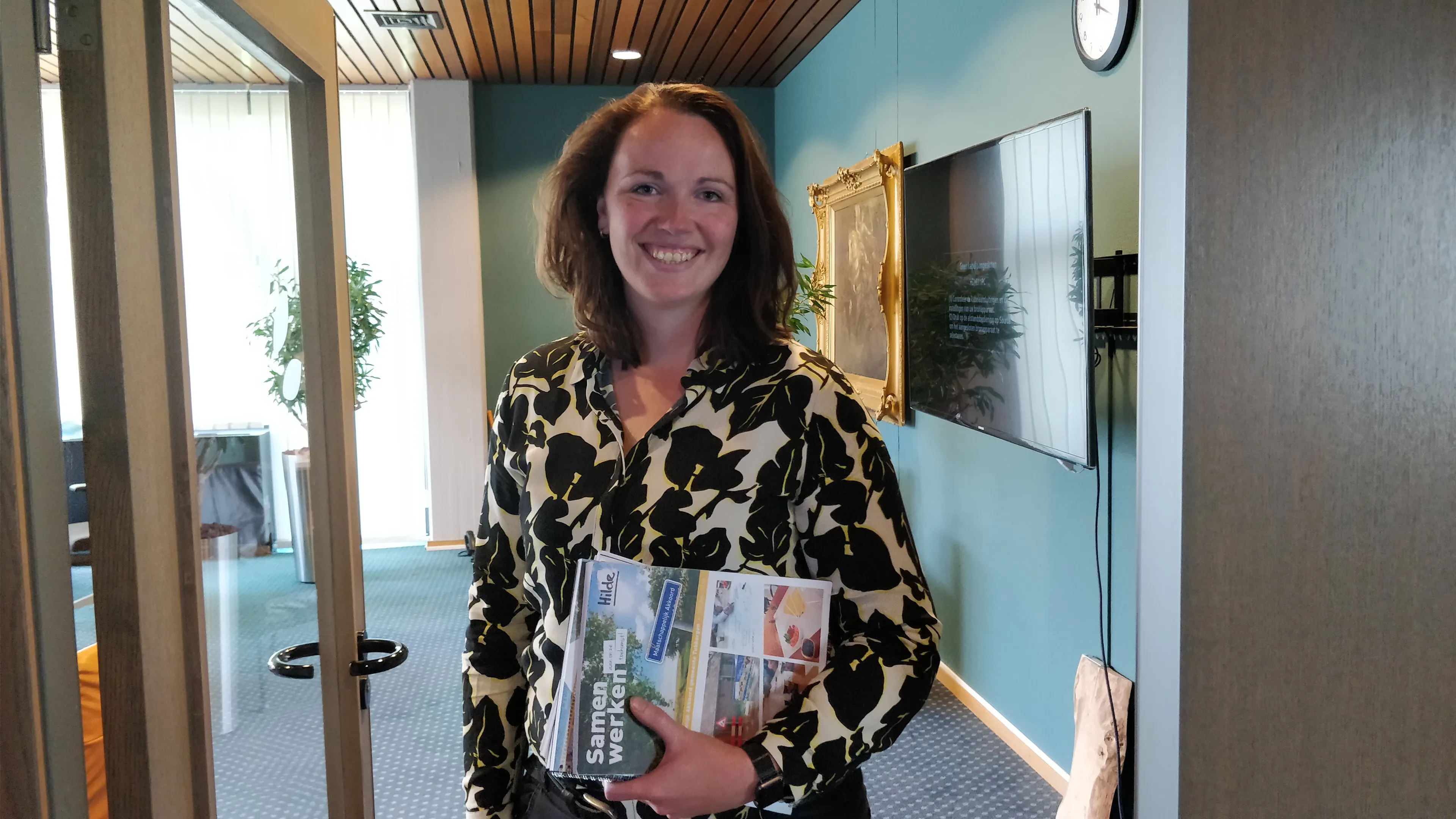 wethouder hilde berning is enthousiast aan de slag