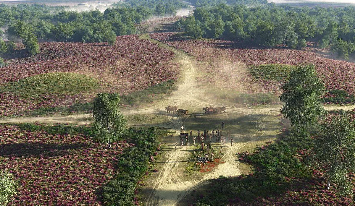 impressie van de offerplaats in het springendal