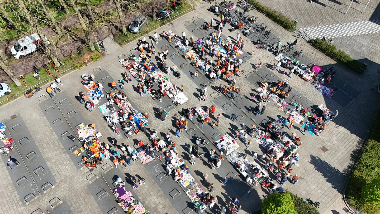 luchtfoto vrijmarkt