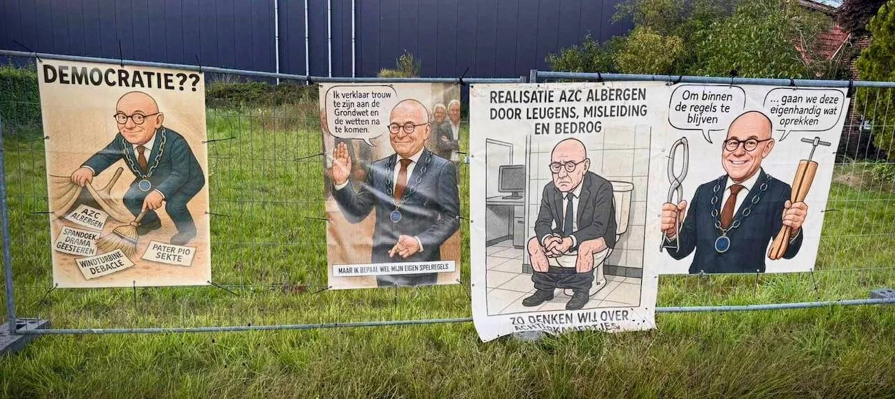 Posters burgemeester Postma