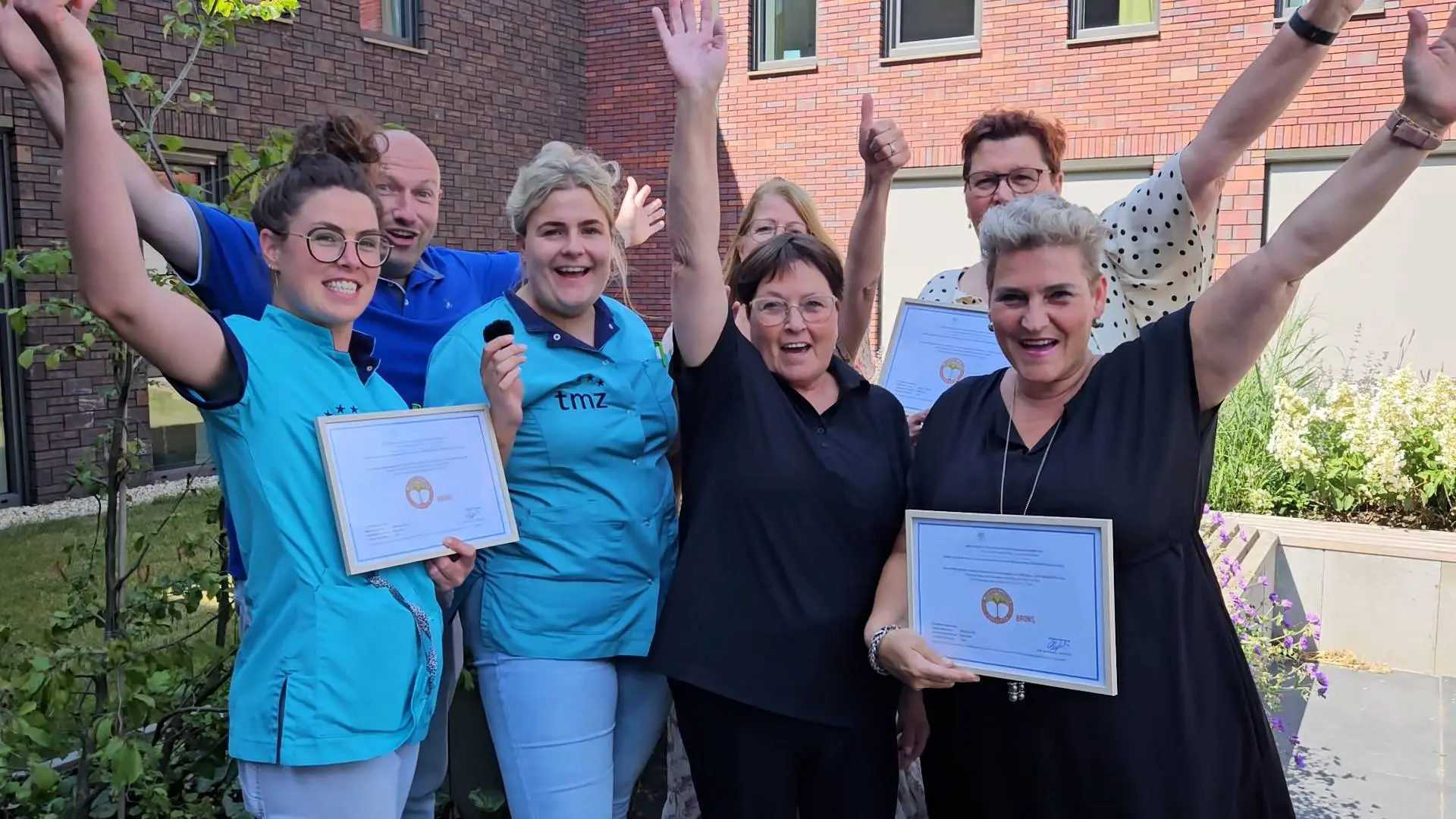 Bronzen certificaat Milieuthermometer Zorg voor TMZ