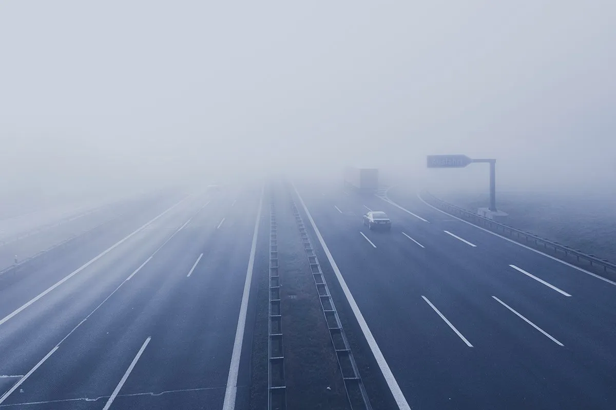 horizon snow fog road mist bridge 160091 pxherecom