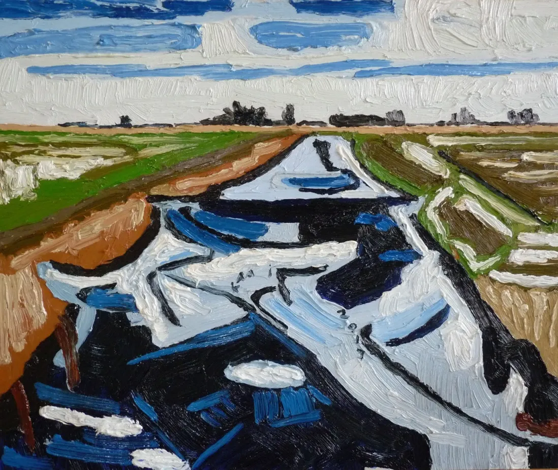 sneeuw en ijs welsloot 50x60cm 2013