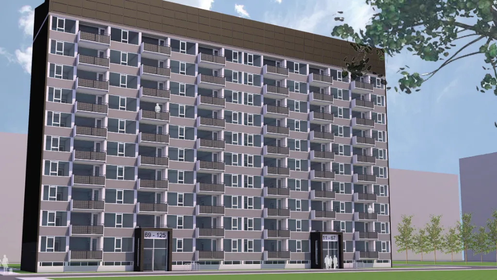beeld 1 impressie flat henriettedreef