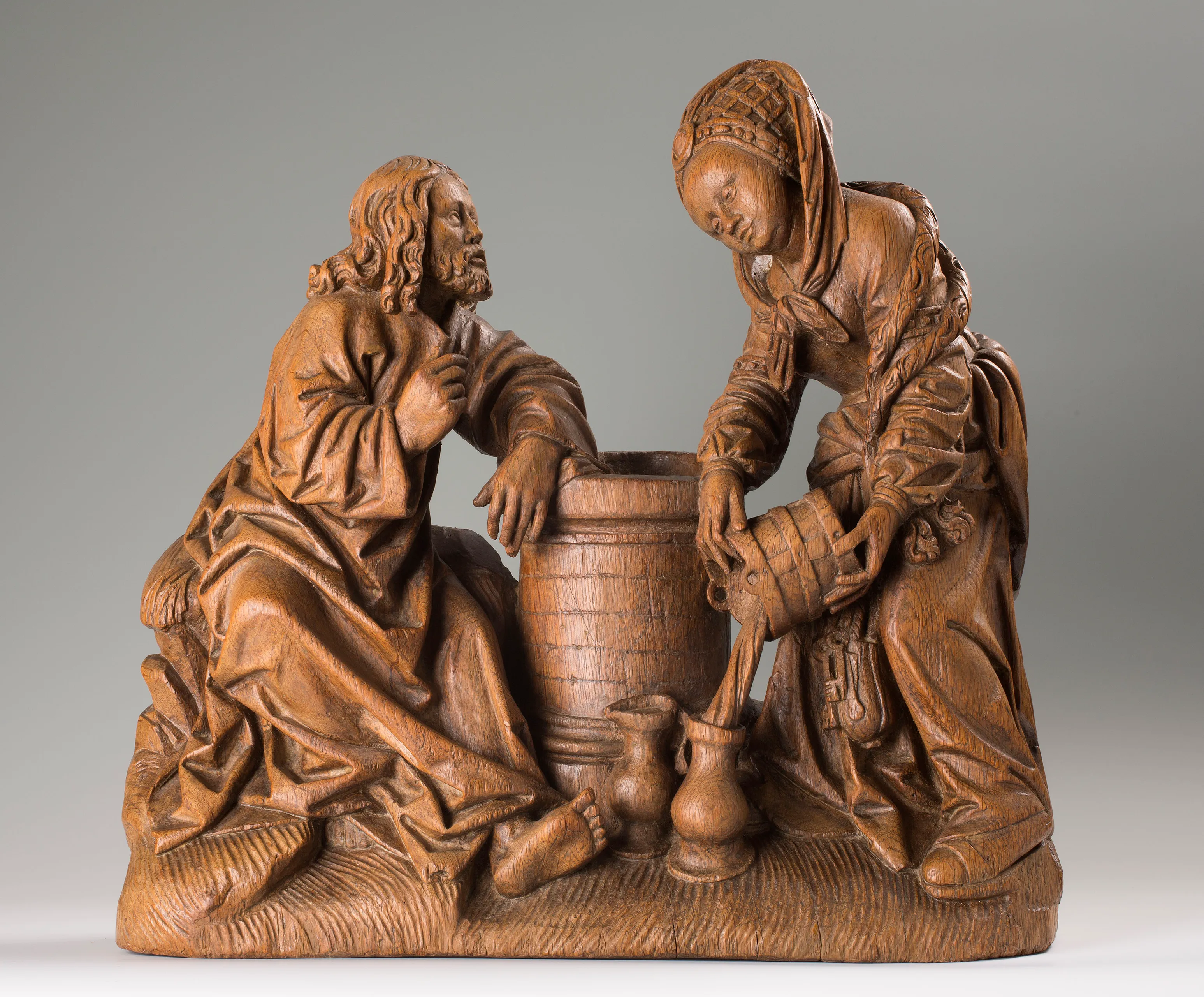 christus en de samaritaanse vrouw meester van de utrechtse stenen vrouwenkop collectie museum catharijneconvent foto ruben de heer