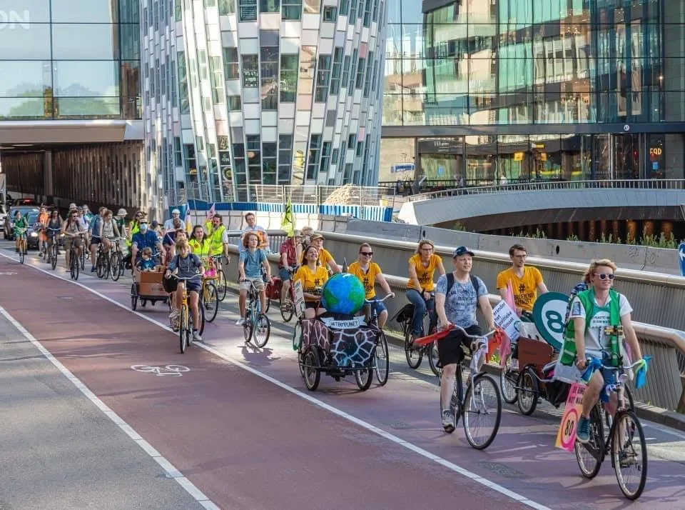 fietsdemonstratie amelisweerd