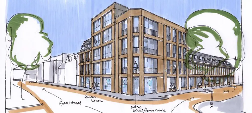 gansstraat 143 147 schets