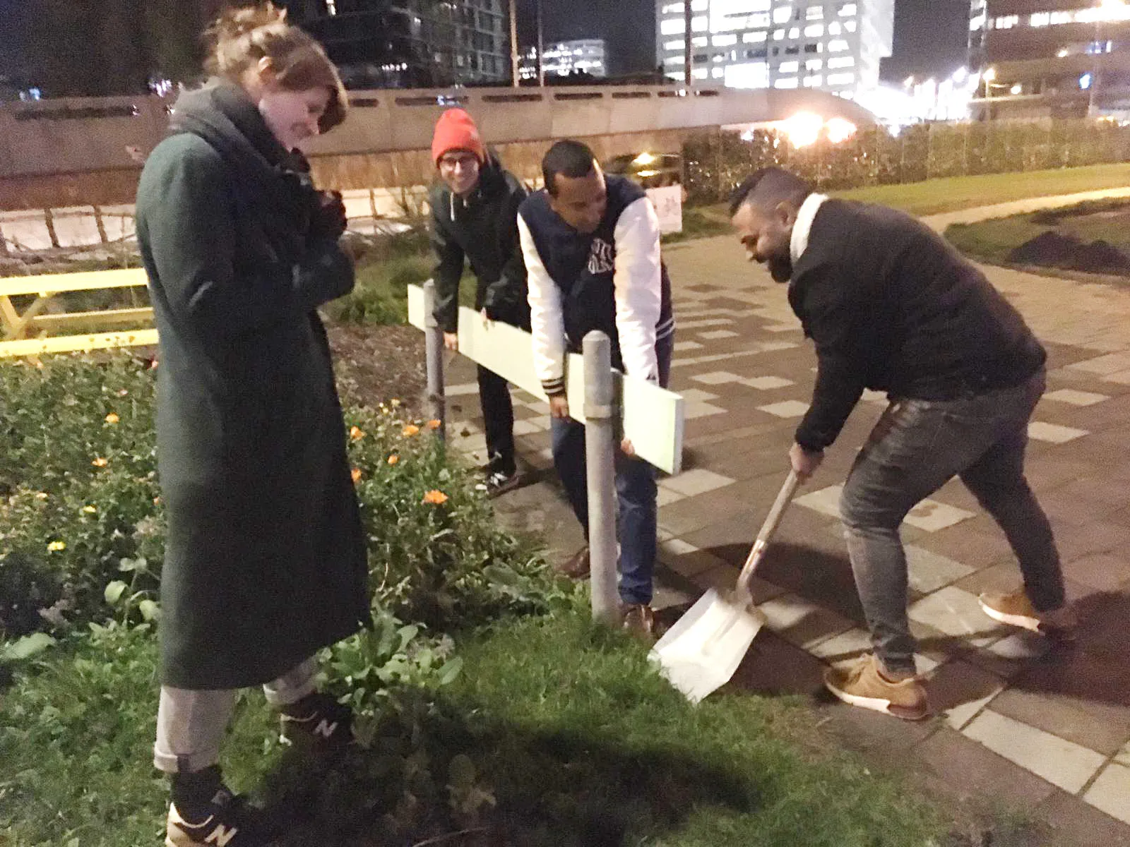 gereed maken van locatie voor rijplaten