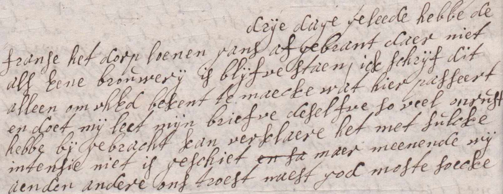 handschrift 17e eeuw