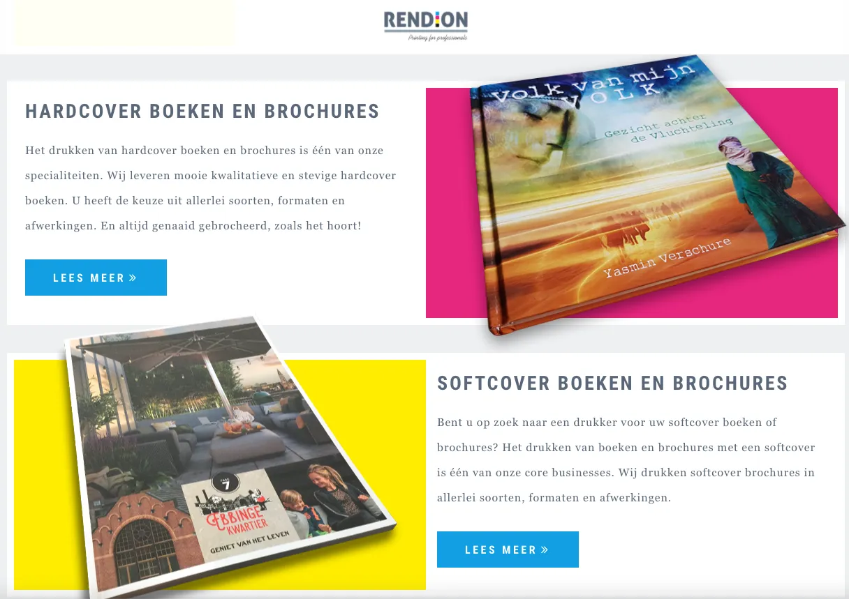 het drukken van een paperback boek