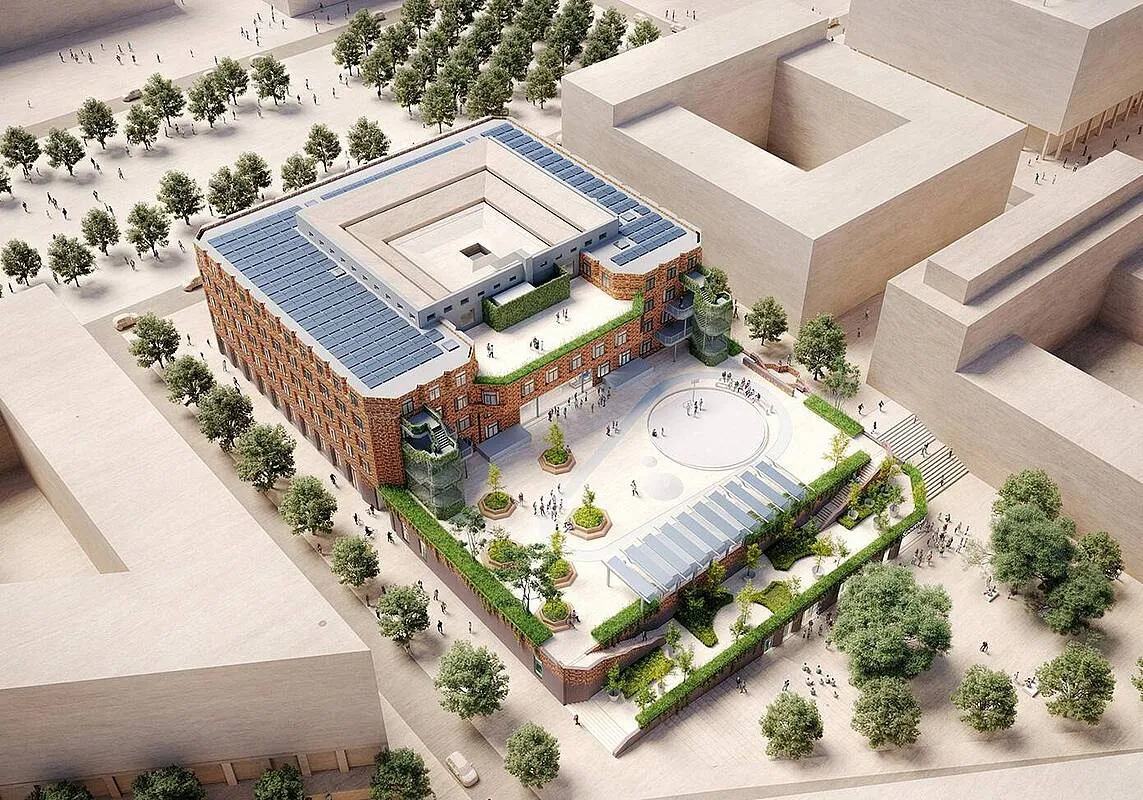 ingang sporthal en openbaar dakplein zagrebstraat f059e12fd1