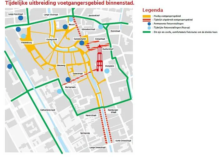 kaartje voetgangersgebied