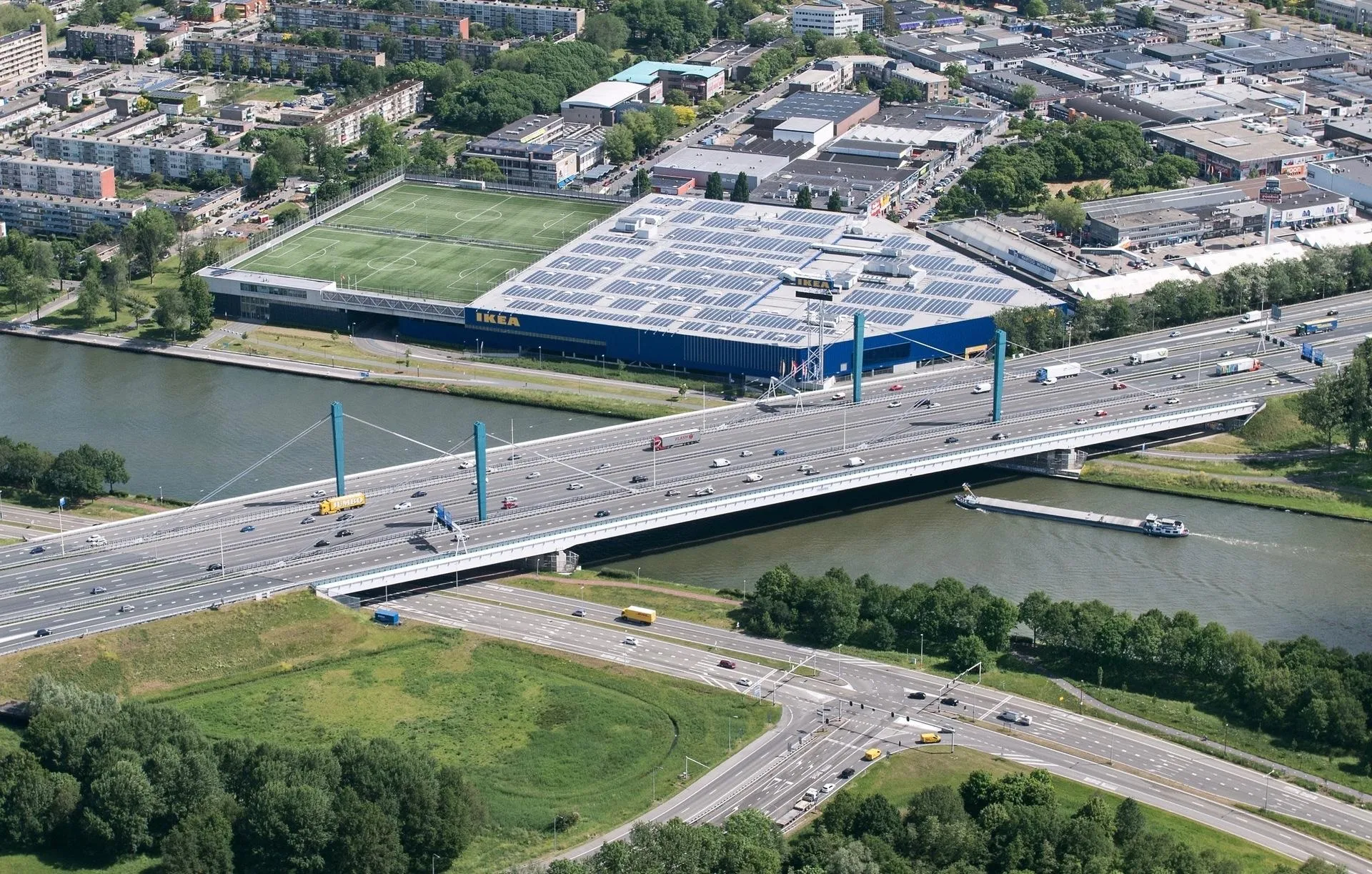 luchtfoto a12 galecopperbrug