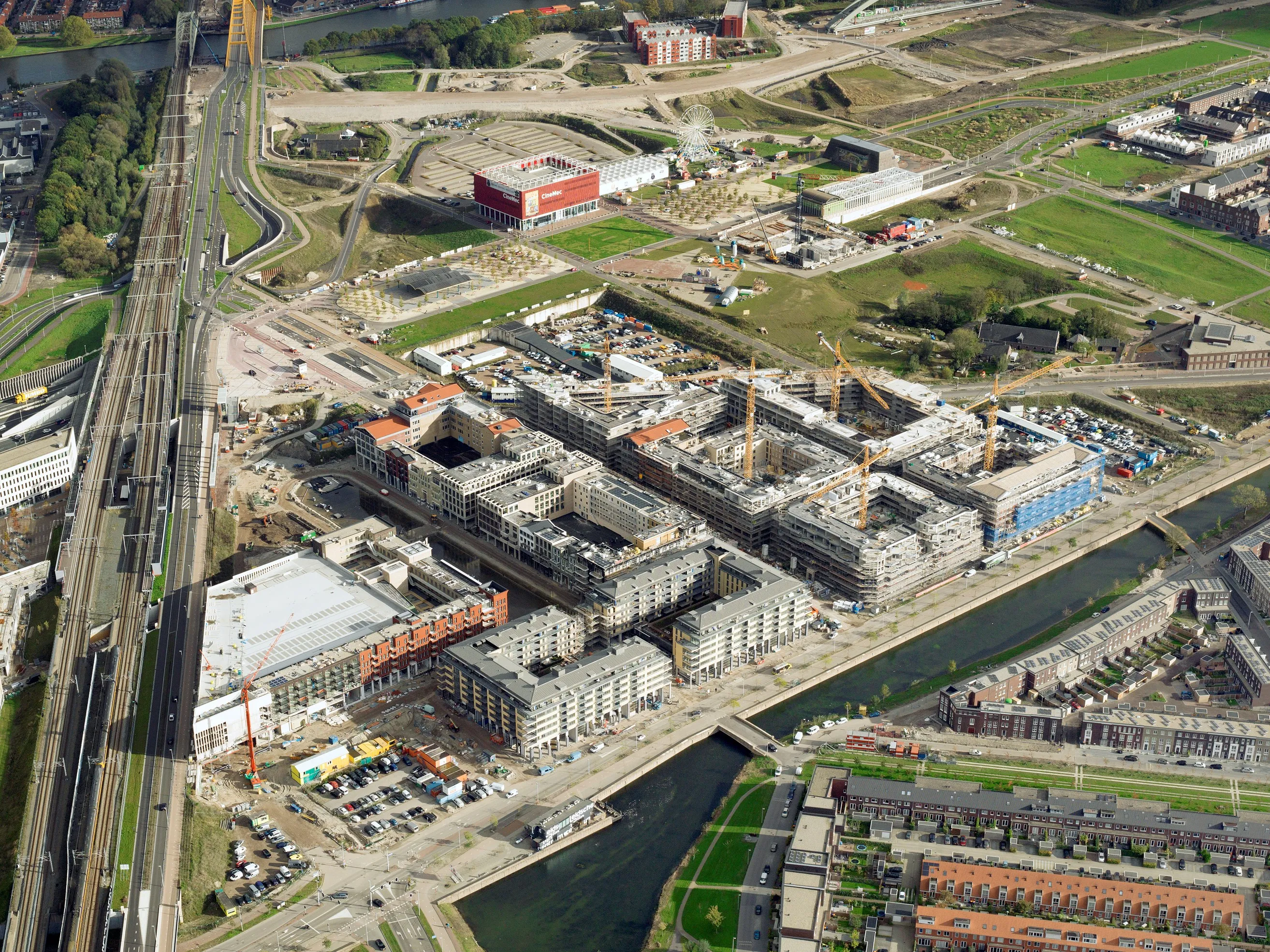 luchtfoto leidsche rijn centrum 2 november 2017