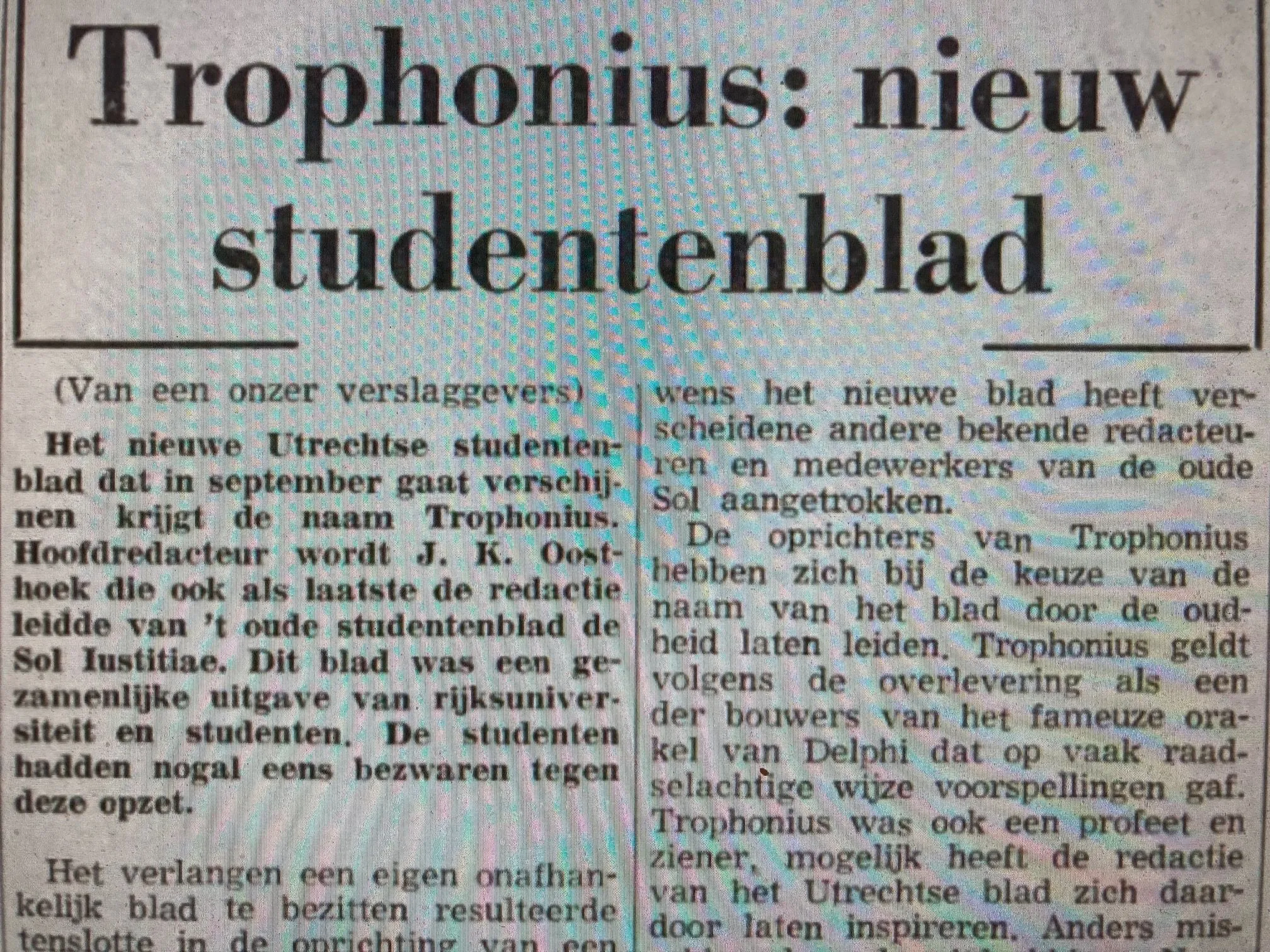 nieuw studentenblad