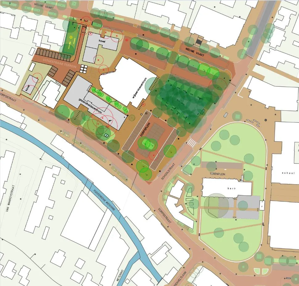 ontwerp dorpsplein vleuten