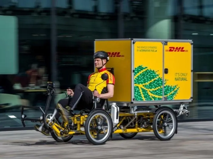 pakketdienst per fiets