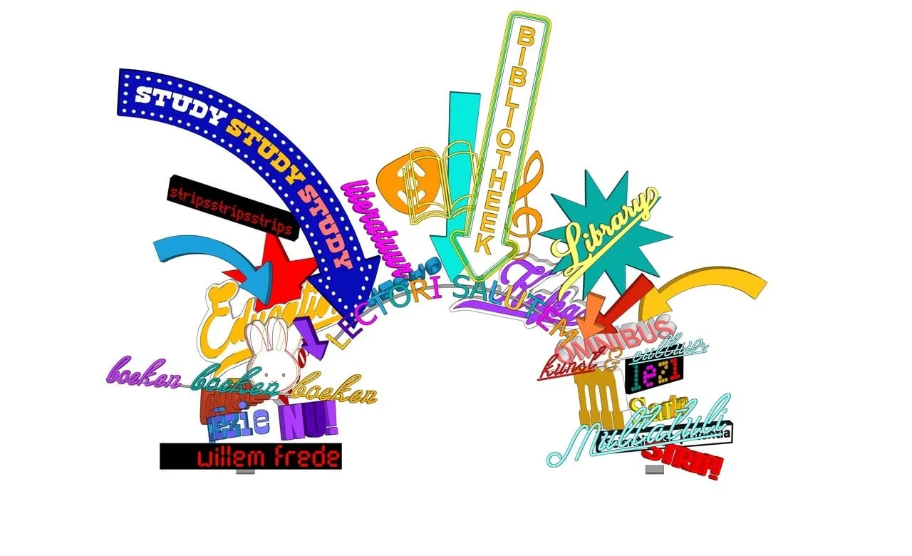 schets kunstwerk maarten baas